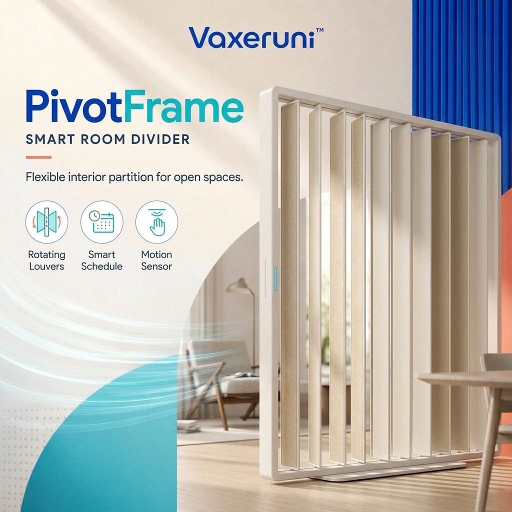 Vaxeruni™ PivotFrame Smart Room Divider